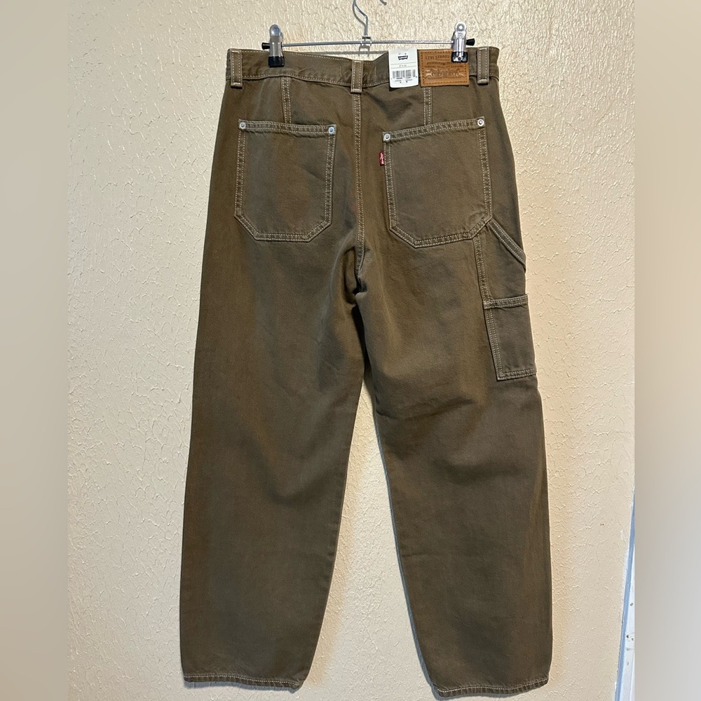 NWT Levi’s Dad Utility Carpenter Jeans Size 27 Slouchy‎ Baggy - Picture 4 of 9